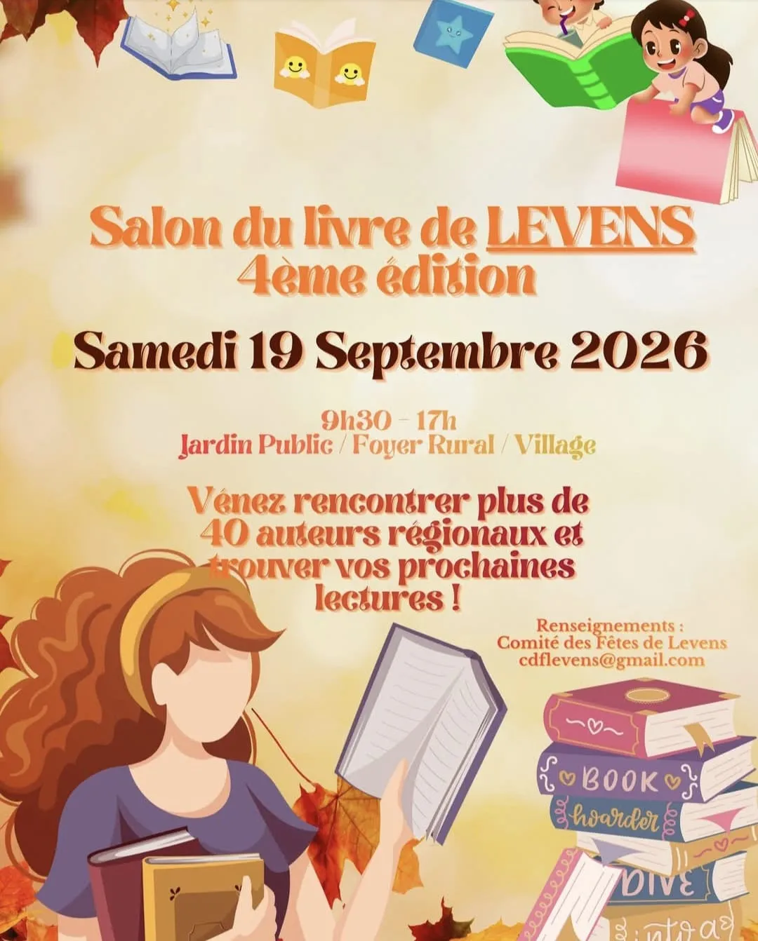 Affiche du Salon du livre de Levens 2026